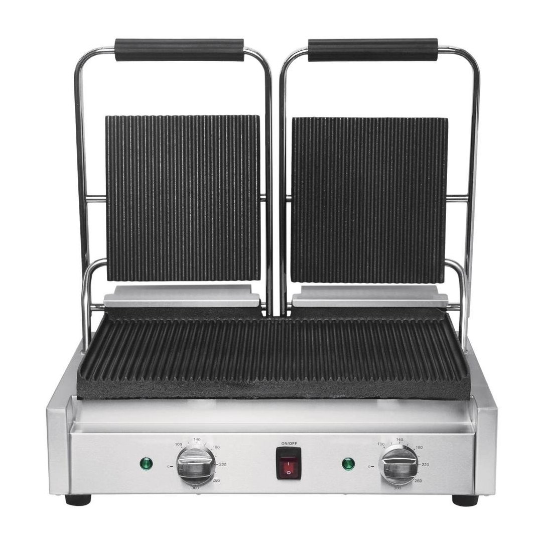 Buffalo Bistro Contact Grill - Double (Ribbed/Ribbed)