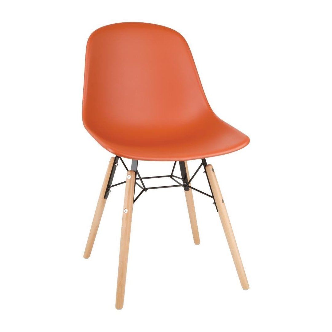 Bolero Arlo Side Chair - Dark Orange (Pack 2)