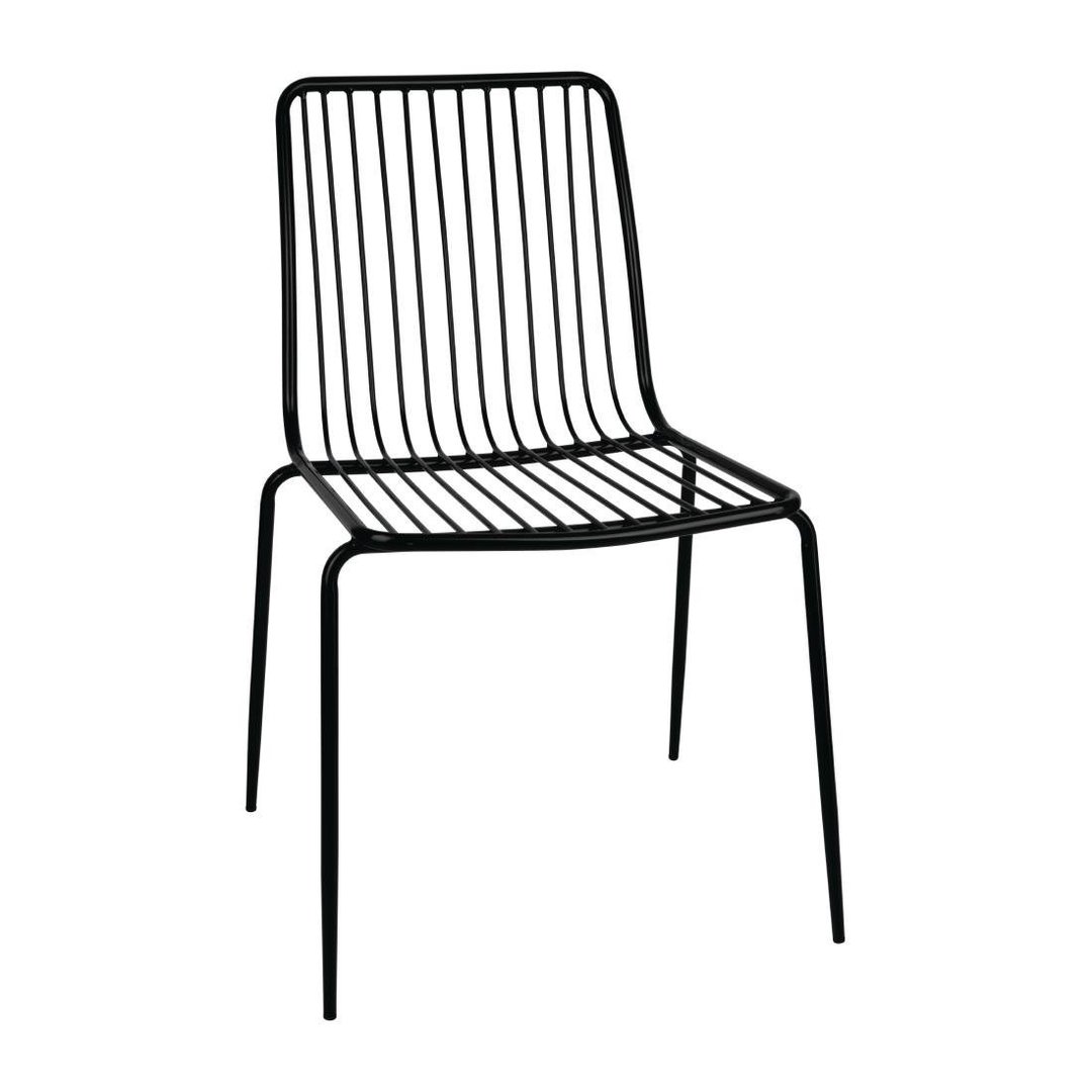 Bolero Steel Wire Dining Chair (Pack 4)