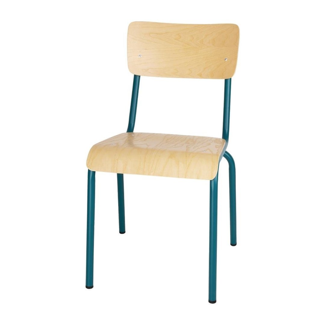Bolero Cantina Side Chair - Teal (Box 4)
