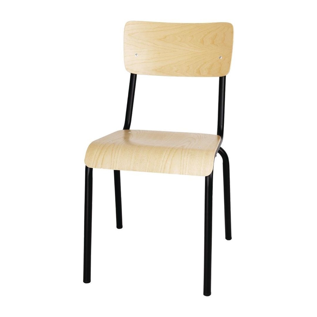 Bolero Cantina Side Chair - Black (Box 4)