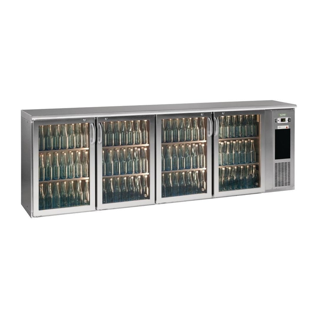 Gamko E3 4 x Glass Doors 728Ltr Under Counter Bottle Cooler - St/St