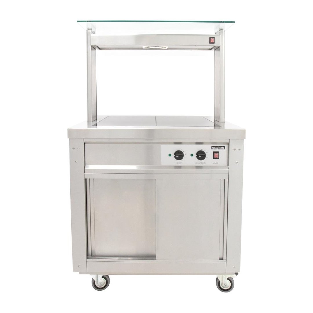 Parry FS-HT2 Hot Cupboard with 2GN Bain Marie, Heated Gantry & Trayslide - 860mm