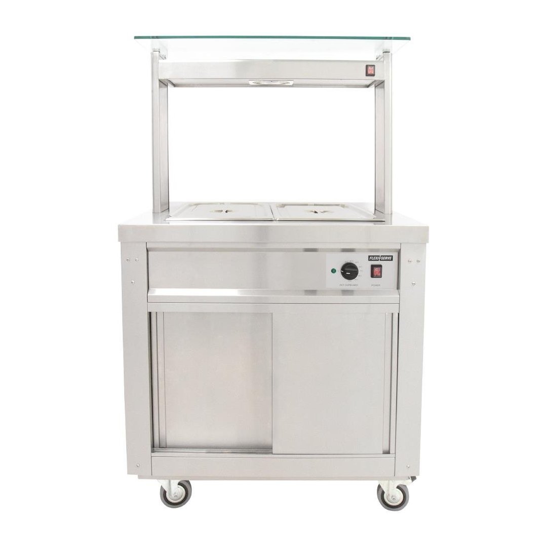 Parry FS-HB3 Hot Cupboard with Dry Heat Bain Marie, Heated Gantry & Trayslide - 1160mm