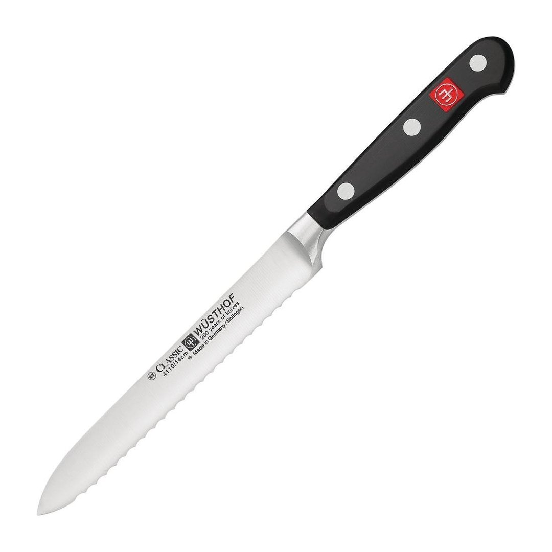 Wusthof Classic Serrated Utility Knife - 5"
