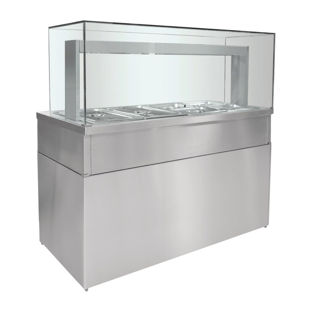 Parry HGBM5 Heated Bain Marie Servery with Glass