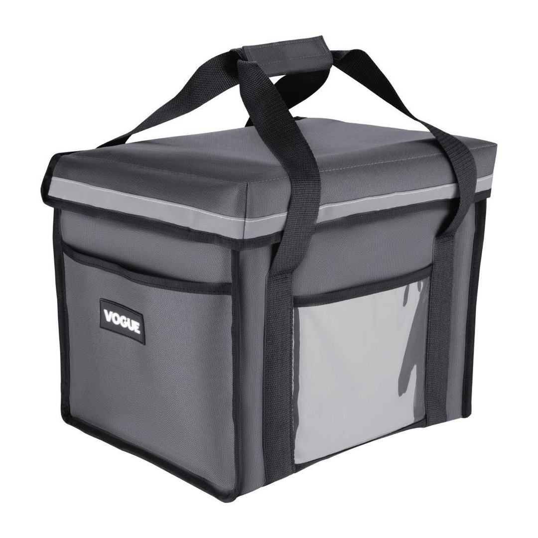Vogue Insulated Folding Delivery Bag Grey - 305x380x380mm