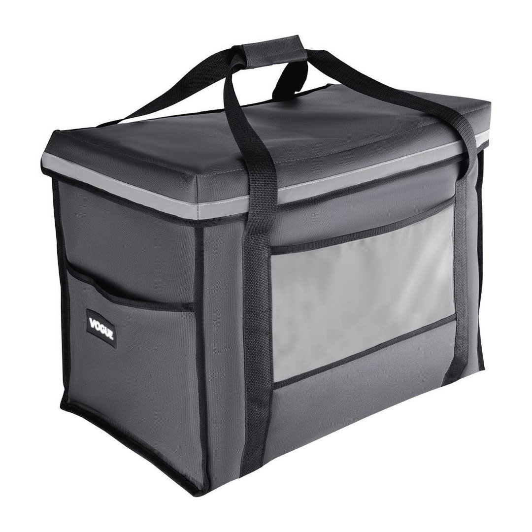 Vogue Insulated Folding Delivery Bag Grey - 540x360x430mm
