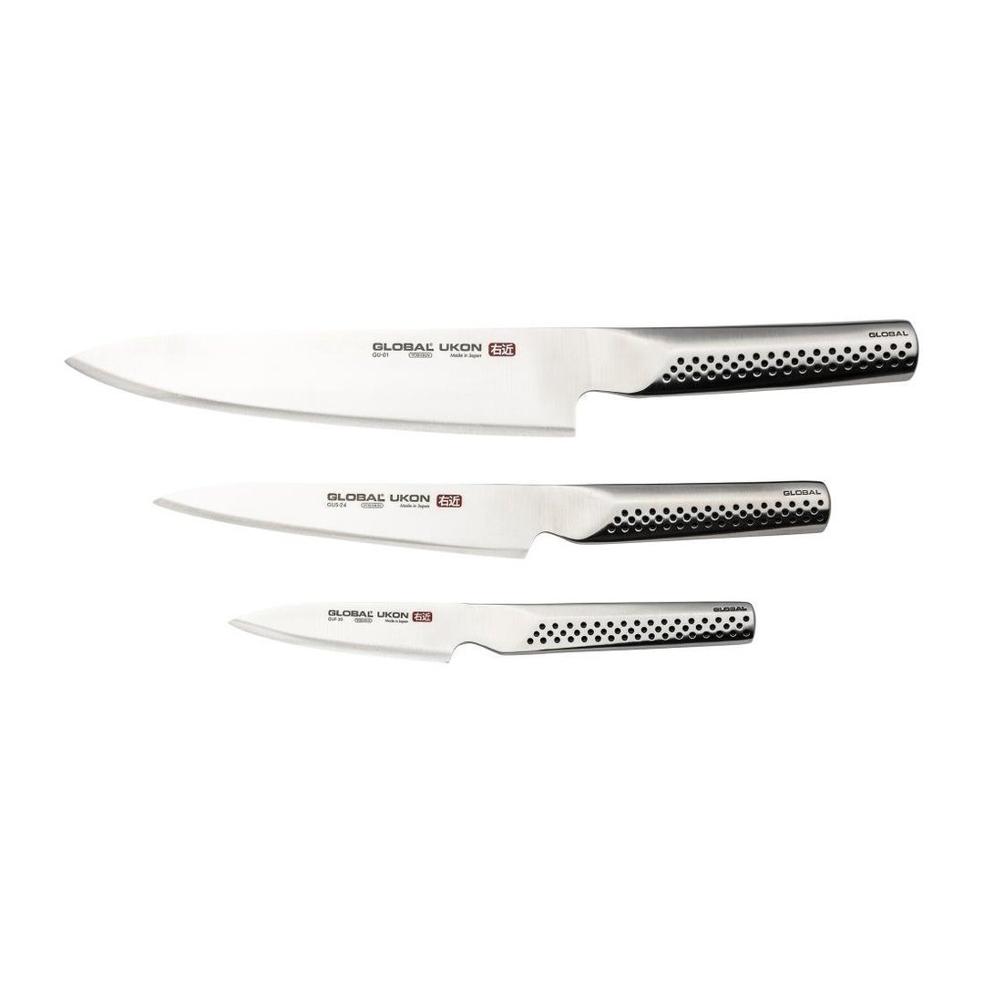 Global Knives Ukon Range 'Sakura' Knife Set (Set 3)