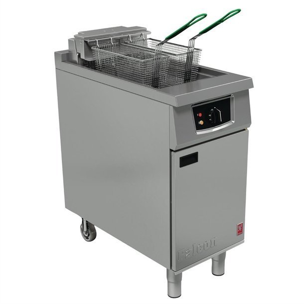 Falcon E401FX Electric Fryer with Filtration & Fryer Angel