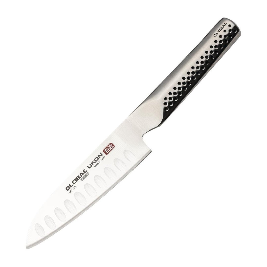 Global Knives Ukon Range Fluted Santoku Knife - 13cm