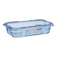 Araven ABS (BPA Free) Blue Container - GN 1/4 65mm