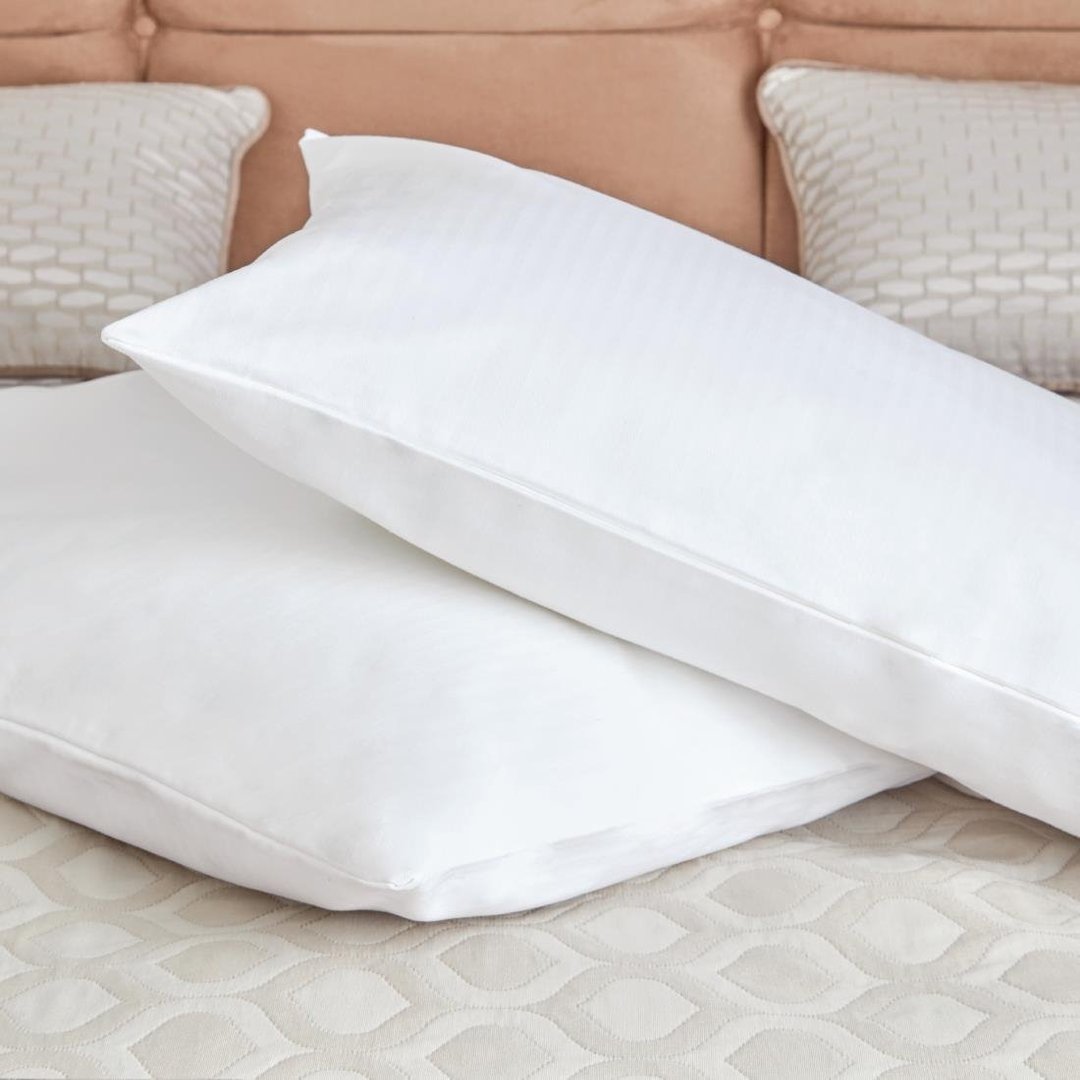 Luxury Pillowshield/Sp Pillow Protectors Zipped White - 66x66cm