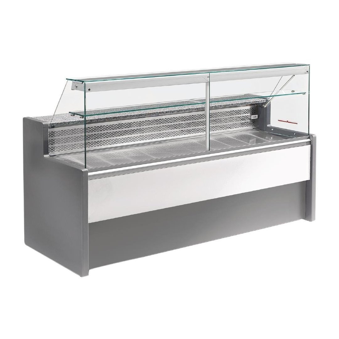Zoin Tibet Serveover Counter - Grey with White Front Panel