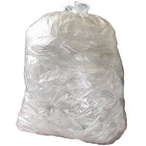 Jantex Medium Duty Recycled Bin Bag Clear - 12kg 90Ltr (Pack 200)