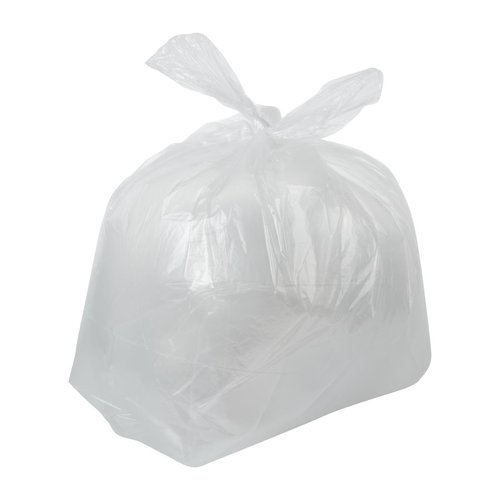 Jantex Light Duty Recycled Bin Bag Clear - 10kg 80Ltr (Pack 200)