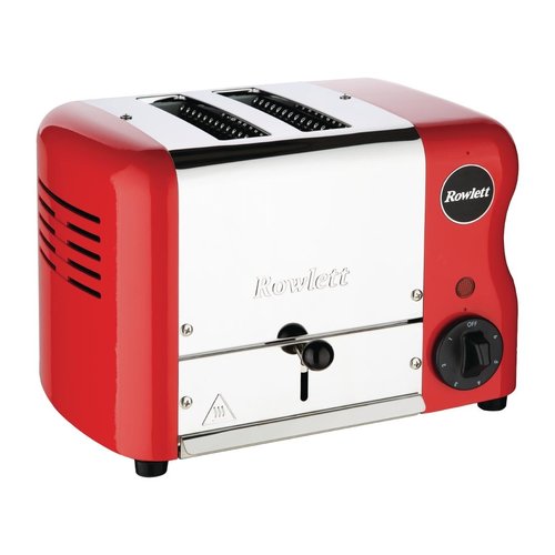 Rowlett Esprit 2 Slot Toaster Traffic Red with Elements & Sandwich Cage