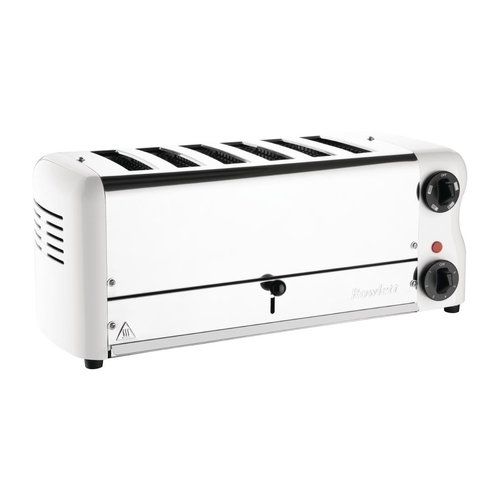 Rowlett Esprit 6 Slot Toaster White with Elements & Sandwich Cage
