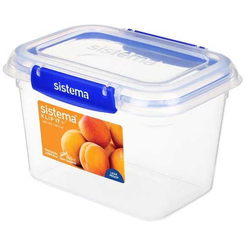 Sistema Rectangle Klip It Plus Food Storage Container - 1.49Ltr