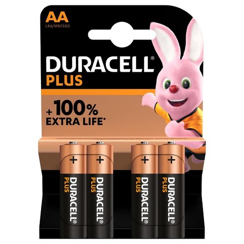 Duracell Plus AA Battery (Pack 4)