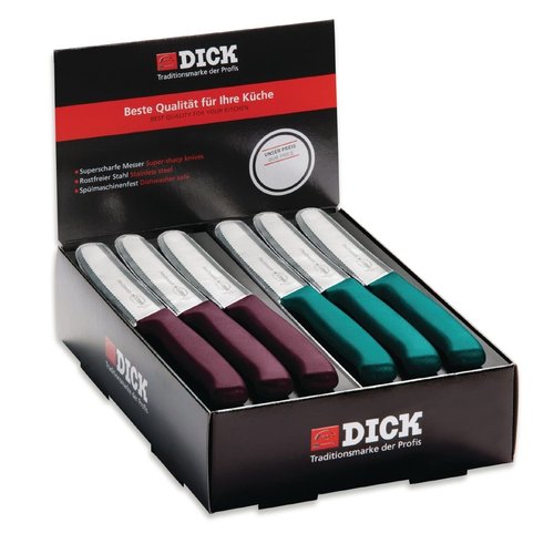 Dick Pro Dynamic Counter Top 40 Piece Utility Knife Box Purple & Turquoise (B2B)