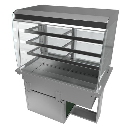 Moffat Drop-In Range Size 3 Refrigerated 3 Shelf Curved Glass Open Front