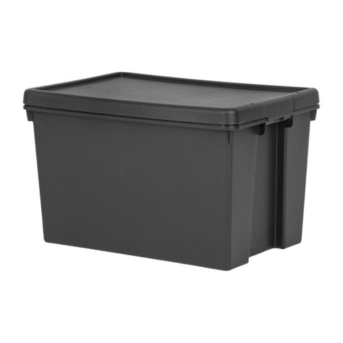 Wham Bam Recycled Black Box & Lid - 62Ltr