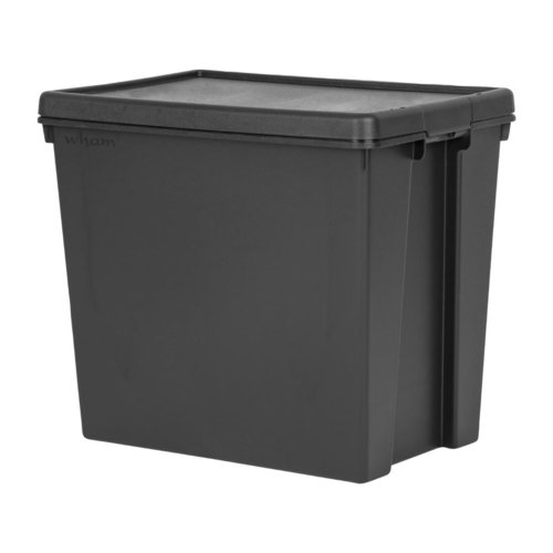 Wham Bam Recycled Black Box & Lid - 92Ltr