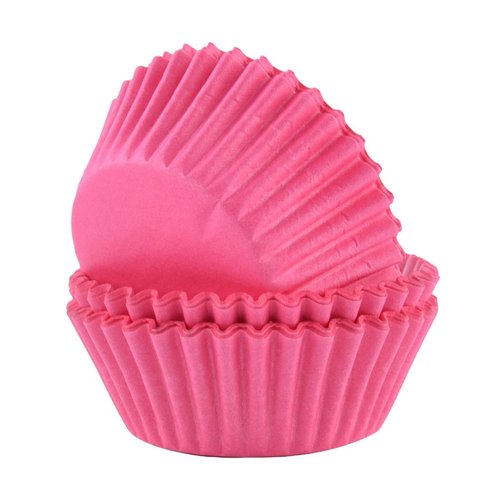 PME Block Colour Cupcake Cases Pink (Pack 60)
