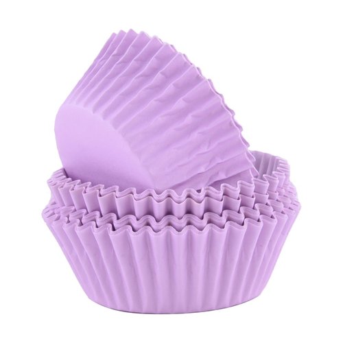 PME Block Colour Cupcake Cases Purple (Pack 60)
