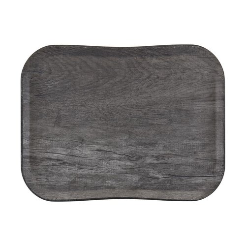 VersaTray Century Non-slip grey Oak Textured Wood Effect Surface - 330x430mm