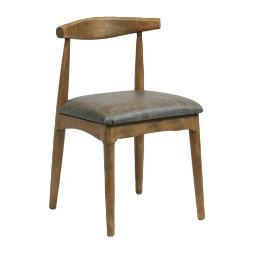 Aust Dining Chair Weathered Oak with Saddle Ash Seat (Pair)