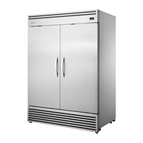 True Upright Foodservice Freezer 2 Solid Swing Doors GN 2/1