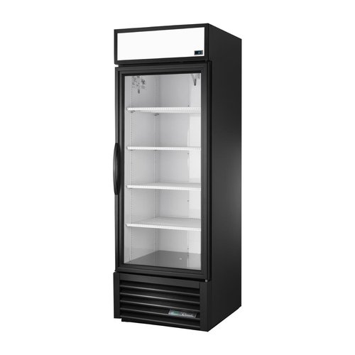 True Upright Retail Merchandiser Refrigerator 1 Glass Swing Door Alu Ext