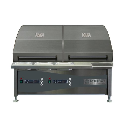 Synergy CGO900E Electric Chargrill Oven with 2 Lids