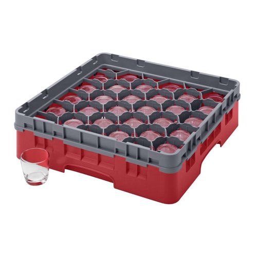 Cambro Camrack Red 30 Compartments - 92mm (B2B)