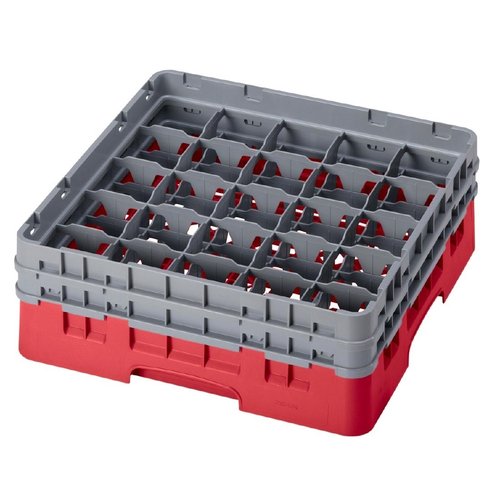 Cambro Camrack Red 25 Compartments - 133mm (B2B)