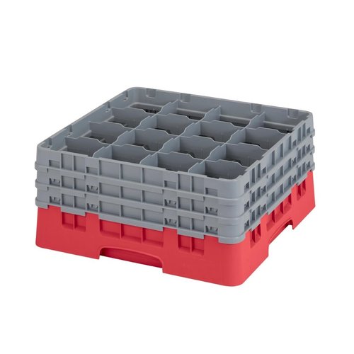 Cambro Camrack Red 16 Compartments - 197mm (B2B)