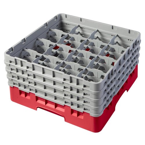 Cambro Camrack Red 16 Compartments - 215mm (B2B)