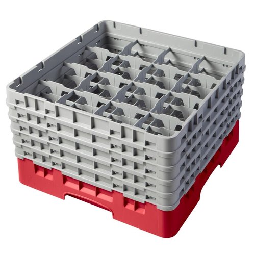 Cambro Camrack Red 16 Compartments - 258mm (B2B)