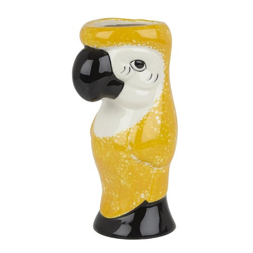 Beaumont Ceramic Parrot Tiki Mug 750ml Yellow (B2B)