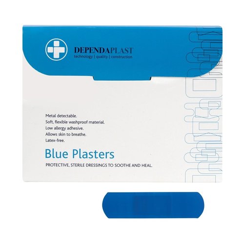 Beaumont 75x25mm Blue Plasters (Pack 100)