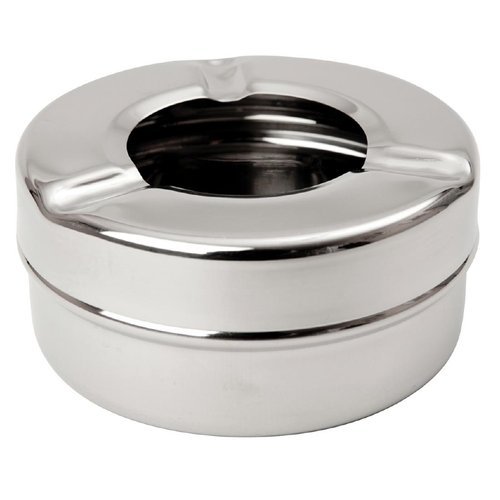 Beaumont Windproof Ashtray Single Stainless Steel 88mm (B2B)