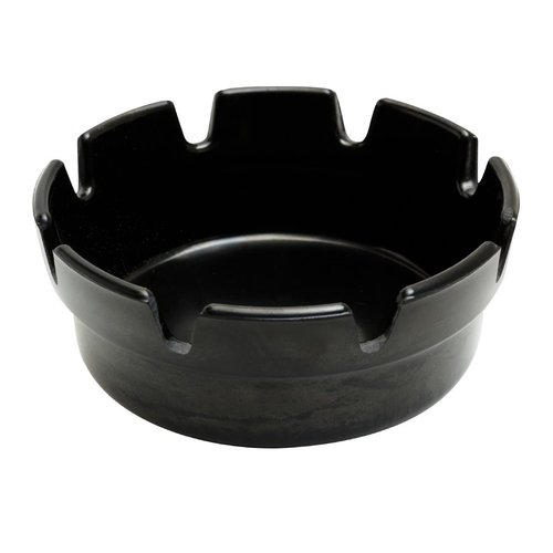 Beaumont Black Bakelite Crown Style Ashtray (Pack 10) 101mm (B2B)